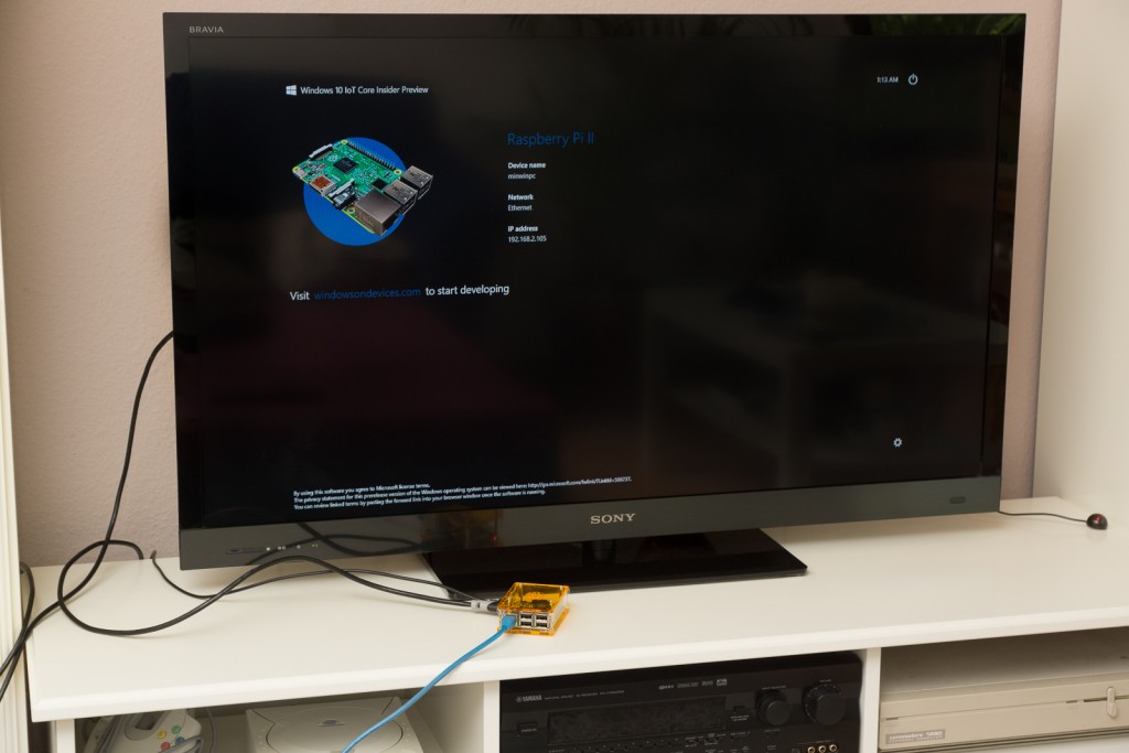 Raspberry Pi 2 mit Windows 10 am TV